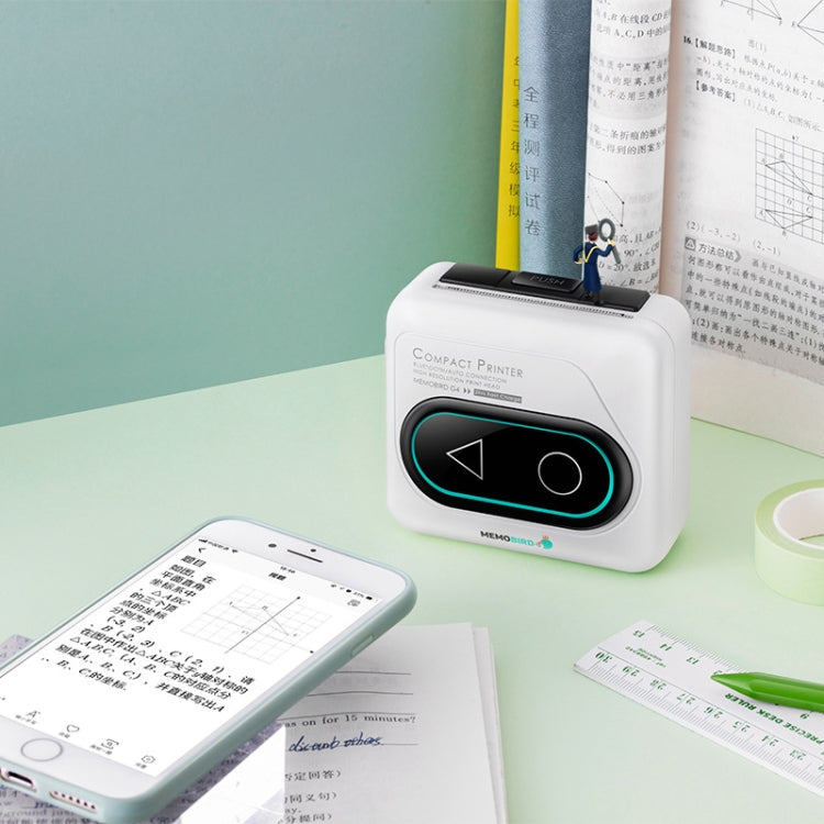 Memobird G4 Handheld Home Student Search Question Graffiti Notes Portable Bluetooth Thermal Printer(Peach Powder) - free shipping - PMC Jewellery - Order now!