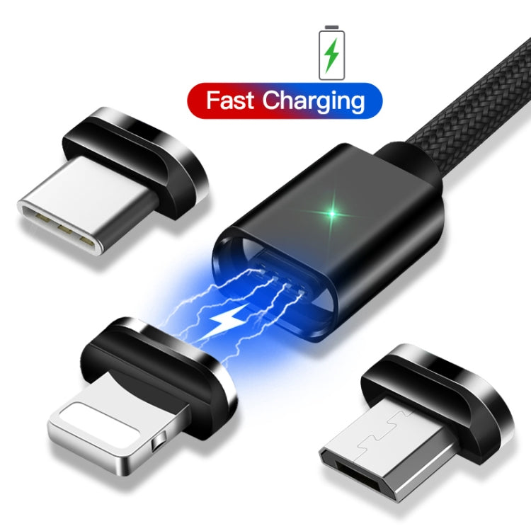 2 PCS ESSAGER Smartphone Fast Charging and Data Transmission Magnetic Cable with Micro USB Magnetic Head, Cable Length: 2m(Black) - Charging Cable & Head by PMC TechLife | Online Shopping South Africa | PMC TechLife
