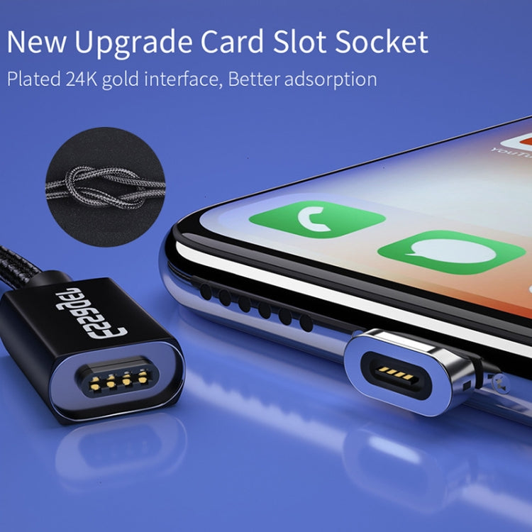 2 PCS ESSAGER Smartphone Fast Charging and Data Transmission Magnetic Cable with Micro USB Magnetic Head, Cable Length: 2m(Black) - Charging Cable & Head by PMC TechLife | Online Shopping South Africa | PMC TechLife