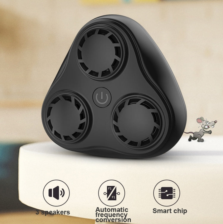 BG310 3-Horn Ultrasonic Automatic Frequency Conversion Mouse Repeller/Insect Repellent/Mosquito Repellent, Product specifications: UK Plug 220V(White) - Repellents by PMC TechLife | Online Shopping South Africa | PMC TechLife | Buy Now Pay Later Mobicred