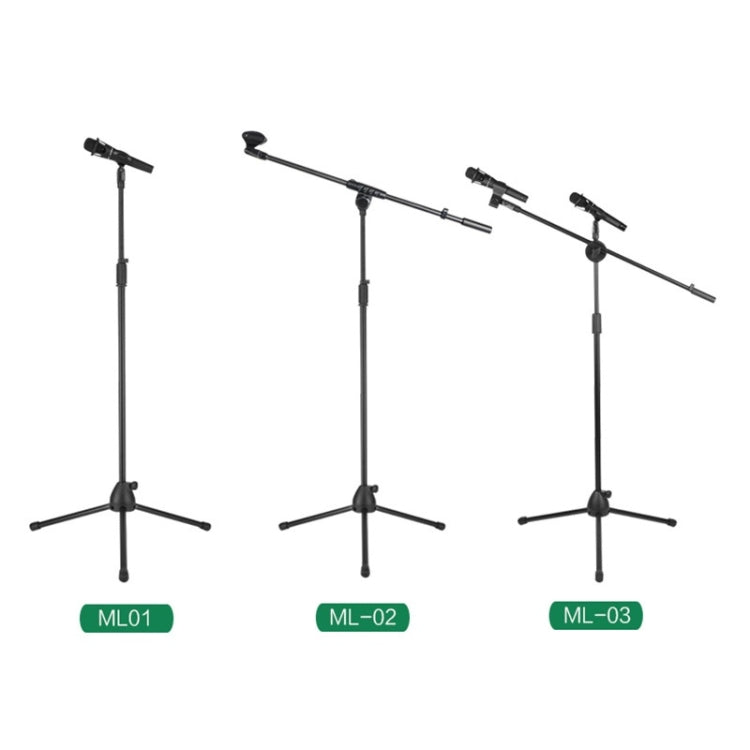 ML03  Live Microphone Lift Stand Floor Microphone Stand Stage Performance Vertical Tripod - Stand by PMC TechLife | Online Shopping South Africa | PMC TechLife