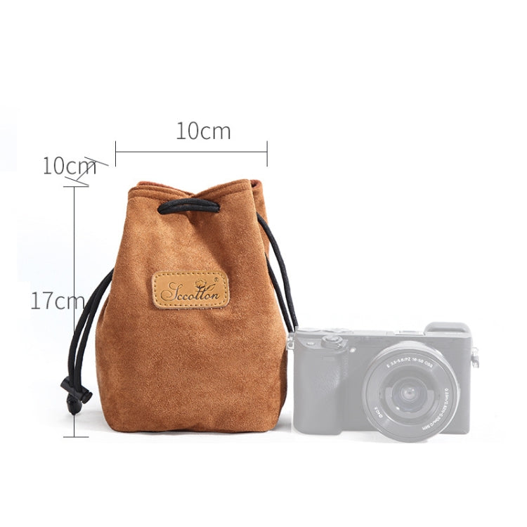 S.C.COTTON Liner Shockproof Digital Protection Portable SLR Lens Bag Micro Single Camera Bag Square Khaki S - free shipping - PMC TechLife - Order now!