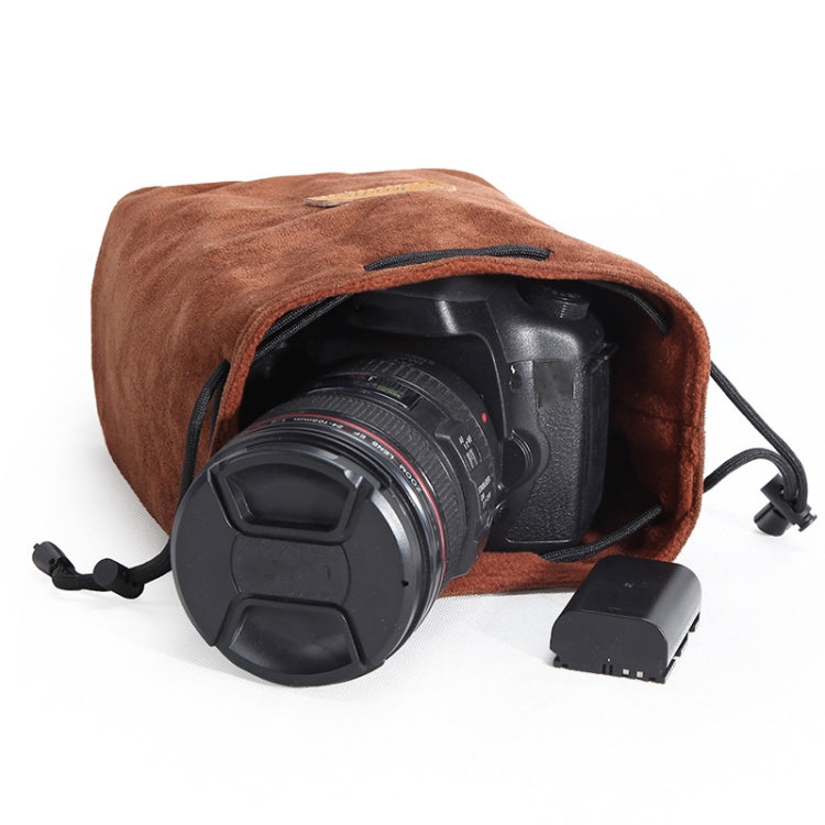S.C.COTTON Liner Shockproof Digital Protection Portable SLR Lens Bag Micro Single Camera Bag Square Khaki S - free shipping - PMC TechLife - Order now!
