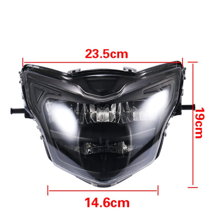 Motorcycle LED Retro Headlights LED Far Near Beam Lights For Yamaha LC135 V2-V6(Smoked Glass) - Headlights by PMC Jewellery | Online Shopping South Africa | PMC Jewellery | Buy Now Pay Later Mobicred