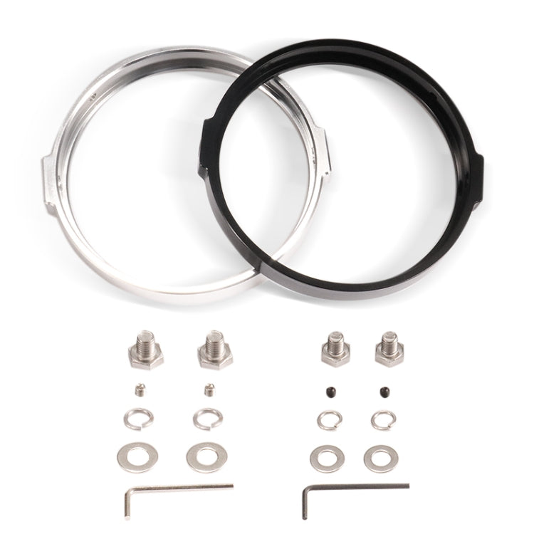 5.75 Inch Round Retro Headlight Ring Motorcycle Headlight Modification Parts(Silver) - Others by PMC TechLife | Online Shopping South Africa | PMC TechLife | Buy Now Pay Later Mobicred