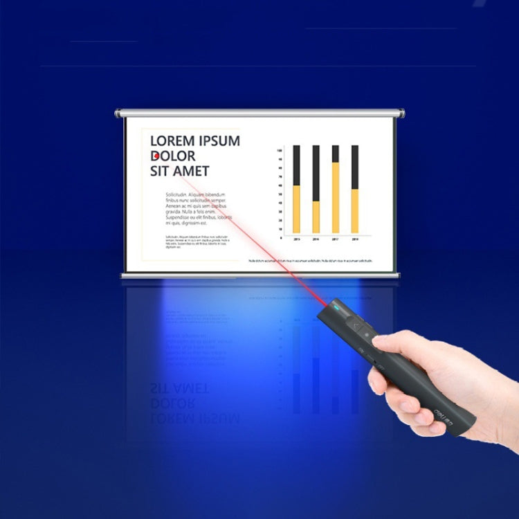 Deli 2.4G Flip Pen Business Presentation Remote Control Pen, Model: 2801G White (Green Light) - free shipping - PMC Jewellery - Order now!