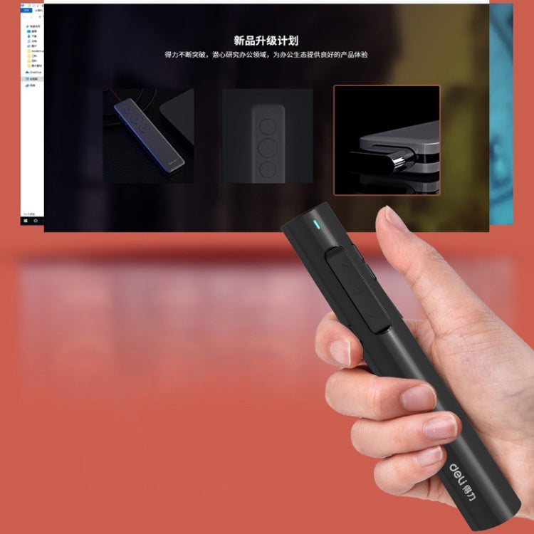 Deli 2.4G Flip Pen Business Presentation Remote Control Pen, Model: 2801G White (Green Light) - free shipping - PMC Jewellery - Order now!