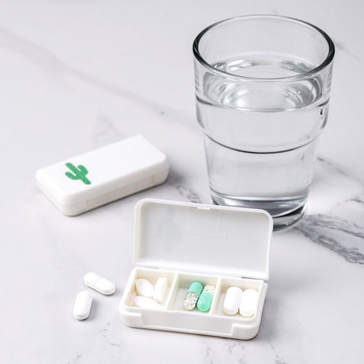8 PCS Small Portable Moisture-proof Sealed Medicine Box 3 Compartments A Day Medicine Divided(Pineapple) - free shipping - PMC TechLife - Order now!