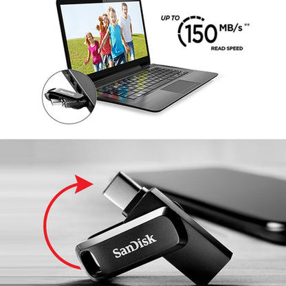 SanDisk Type-C + USB 3.1 Interface OTG High Speed Computer Phone U Disk, Colour: SDDDC3 Black Plastic Shell, Capacity: 64GB - USB Flash Drives by SanDisk | Online Shopping South Africa | PMC Jewellery | Buy Now Pay Later Mobicred