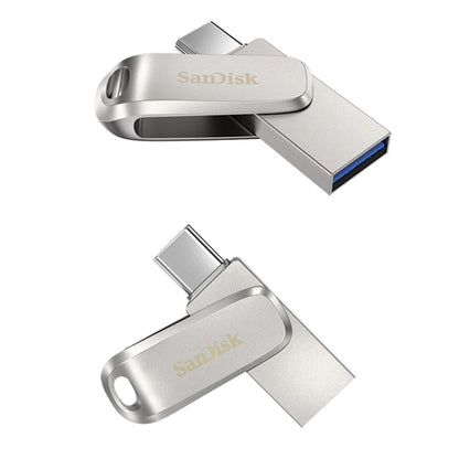 SanDisk Type-C + USB 3.1 Interface OTG High Speed Computer Phone U Disk, Colour: SDDDC4 Silver Metal Shell, Capacity: 128GB - USB Flash Drives by SanDisk | Online Shopping South Africa | PMC Jewellery | Buy Now Pay Later Mobicred