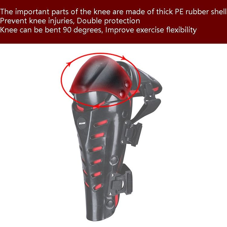 SULAITE Motorcycle Outdoor Riding Anti-Fall Protective Gear Knee Pads(Black) - Protective Gear by SULAITE | Online Shopping South Africa | PMC TechLife | Buy Now Pay Later Mobicred