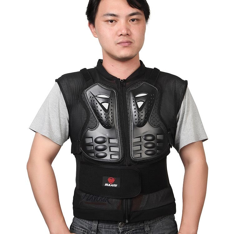 SULAITE GT-032 Motorcycle Racing Sleeveless Riding Protective Clothing, Specification: XXL(Black) - Protective Gear by SULAITE | Online Shopping South Africa | PMC Jewellery | Buy Now Pay Later Mobicred