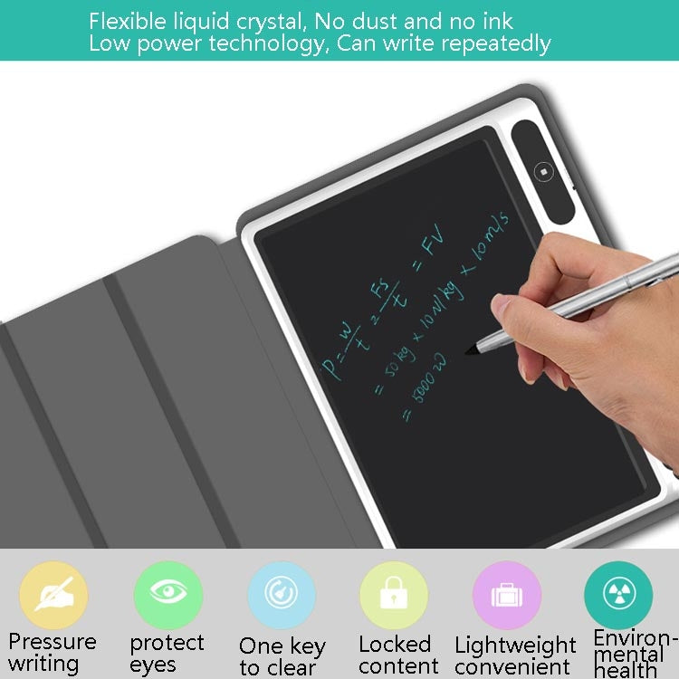 10.1 Inch LCD Handwriting Board Light Energy Electronic Drawing Board Hand-Painted Board Smart Small Blackboard Writing Board(Rose Red With Leather Case) -  by PMC Jewellery | Online Shopping South Africa | PMC Jewellery | Buy Now Pay Later Mobicred