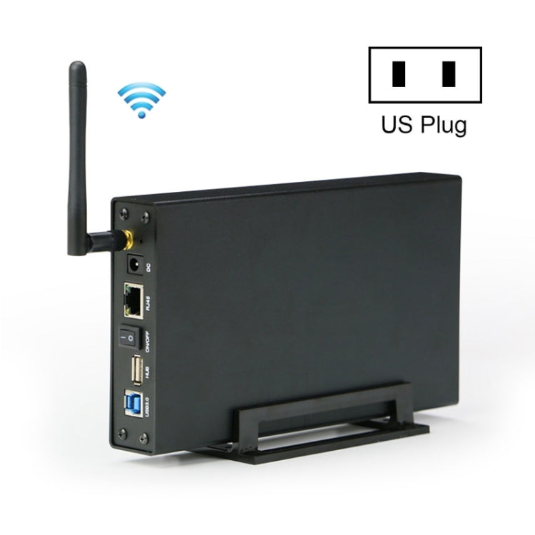 Blueendless 3.5 inch Mobile Hard Disk Box WIFI Wireless NAS Private Cloud Storage( US Plug) - free shipping - PMC Jewellery - Order now!