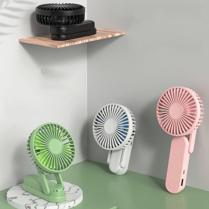 F1 USB Portable Lazy Hanging Neck Fan Mini Folding Handheld Fan(Green) - Electric Fans by PMC Jewellery | Online Shopping South Africa | PMC Jewellery | Buy Now Pay Later Mobicred