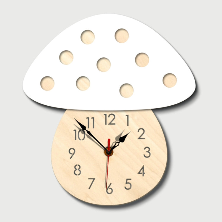 Kindergarten Cartoon Mute Wall Clock Creative Children Colorful Mushroom Decorative Clock(White) - free shipping - PMc TechLife - Order now!