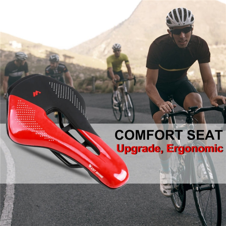 WEST BIKING Cycling Seat Hollow Breathable Comfortable Saddle Riding Equipment(Fluorescent Green) - free shipping - PMc TechLife - Order now!