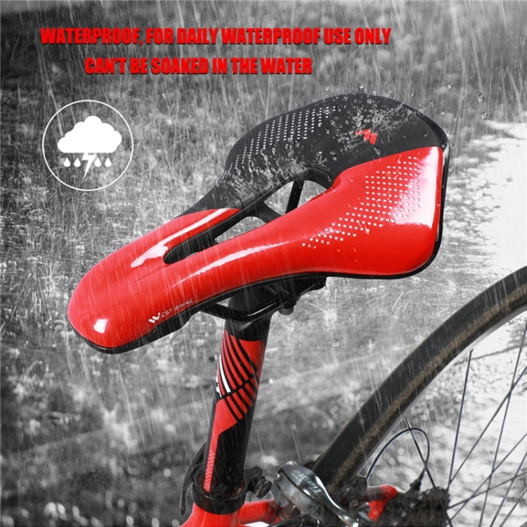 WEST BIKING Cycling Seat Hollow Breathable Comfortable Saddle Riding Equipment(Black White) - Bicycle Saddle by WEST BIKING | Online Shopping South Africa | PMc TechLife | Buy Now Pay Later Mobicred