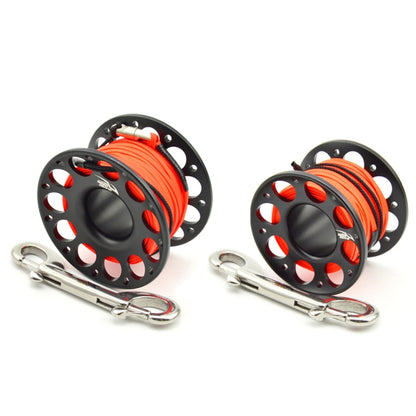 KEEP DIVING Aviation Sluminum Reel Double Hook Diving Buoy Rope Release Device, Color: 15m Black - Marine Accessories & Parts by KEEP DIVING | Online Shopping South Africa | PMC Jewellery | Buy Now Pay Later Mobicred