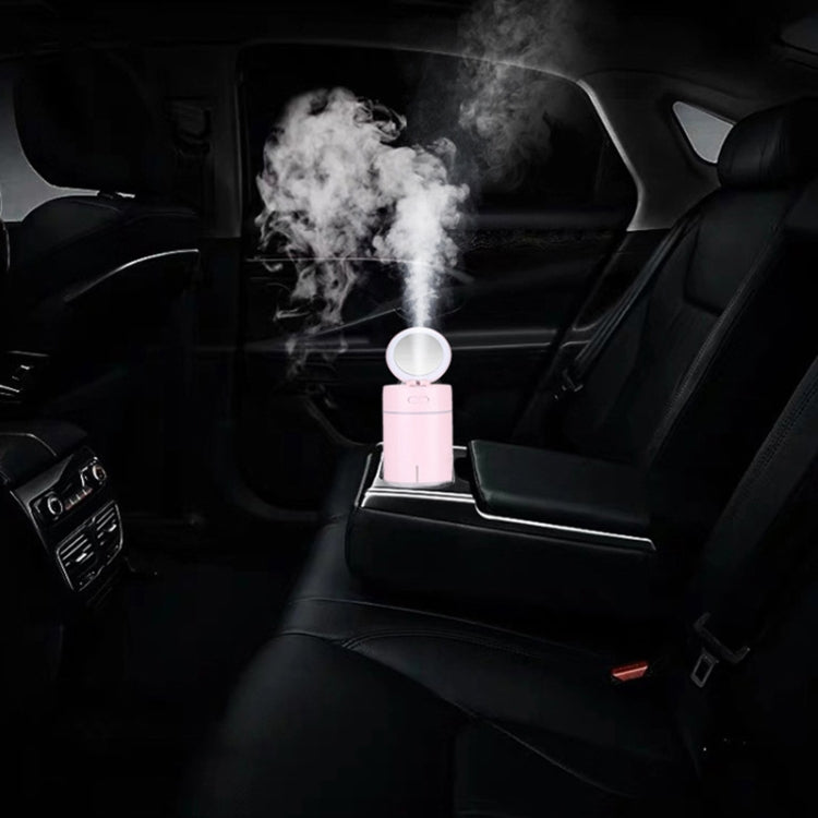 K005 Portable Hydrating LED Fill Light Makeup Mirror USB Mini Humidifier(Pink) - free shipping - PMC TechLife - Order now!