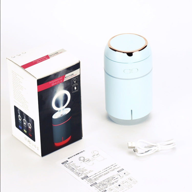K005 Portable Hydrating LED Fill Light Makeup Mirror USB Mini Humidifier(Blue) - free shipping - PMC TechLife - Order now!