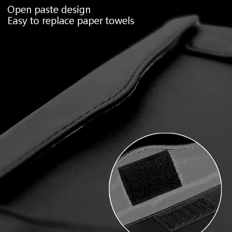 Car Tissue Box Car Hanging Sun Visor Pumping Box(Beige White Diamonds) - Tissue Boxes by PMC TechLife | Online Shopping South Africa | PMC TechLife | Buy Now Pay Later Mobicred