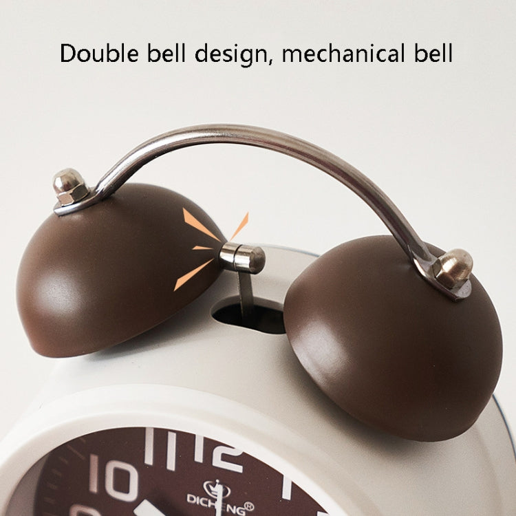6016 Simple Bell Small Alarm Clock Students Learning Bedside Clock With Night Light(Green) - Alarm Clocks by PMc TechLife | Online Shopping South Africa | PMc TechLife | Buy Now Pay Later Mobicred