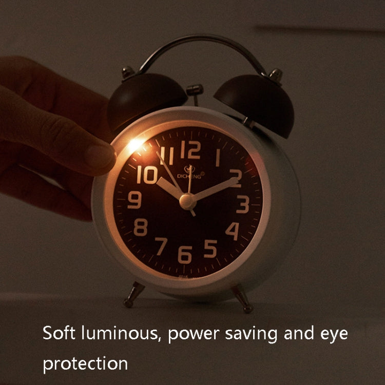 6016 Simple Bell Small Alarm Clock Students Learning Bedside Clock With Night Light(Red) - Alarm Clocks by PMc TechLife | Online Shopping South Africa | PMc TechLife | Buy Now Pay Later Mobicred