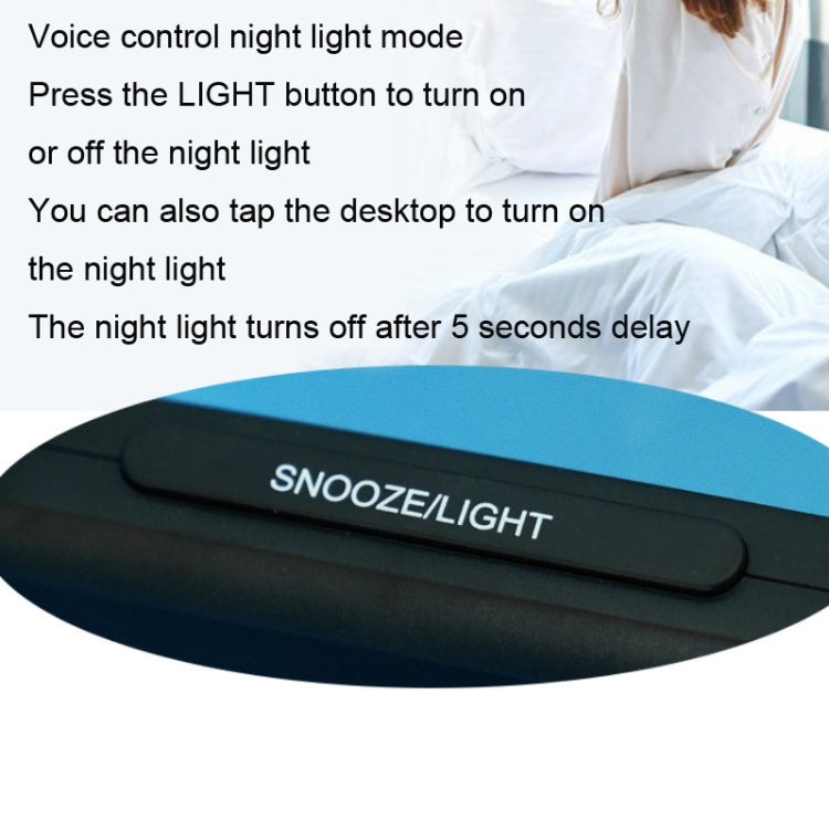 Color Screen Children Electronic Alarm Clock LCD Bedside Alarm Clock(Black Whale) - Alarm Clocks by PMc TechLife | Online Shopping South Africa | PMc TechLife | Buy Now Pay Later Mobicred