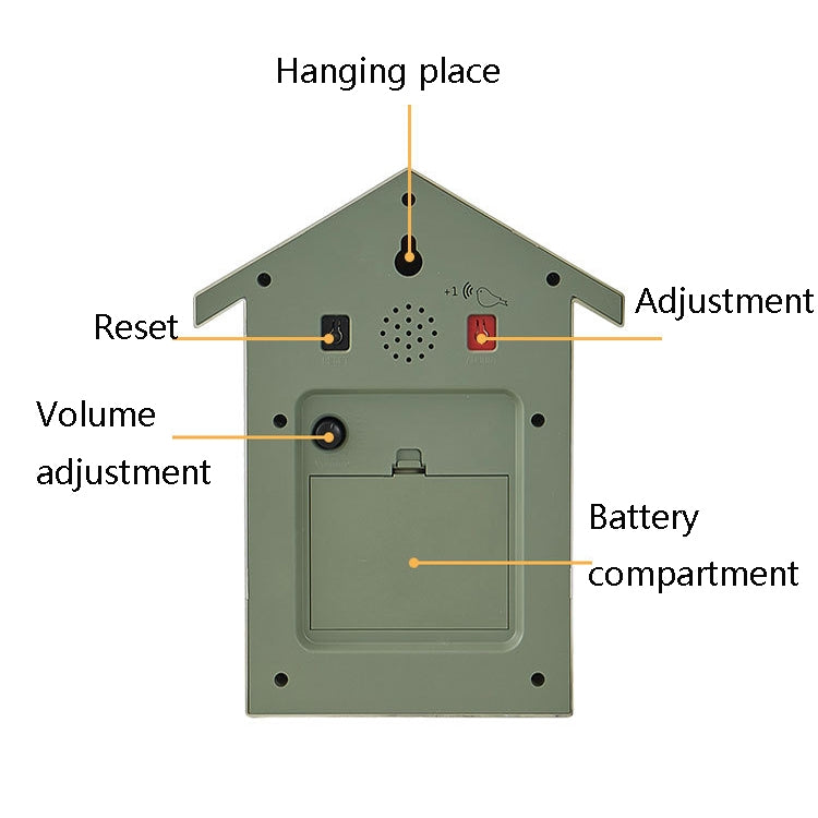 T60 Cuckoo Clock The Bird Reports On The Hour Clock, Colour: Green - Novelty Clock by PMc TechLife | Online Shopping South Africa | PMc TechLife | Buy Now Pay Later Mobicred