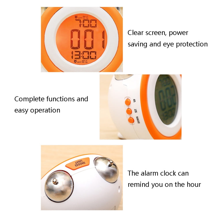 0705 Big Volume Simple Three-Dimensional LED Alarm Clock Mute Luminous Electronic Clock(Black Shell Green) - Novelty Clock by PMc TechLife | Online Shopping South Africa | PMc TechLife | Buy Now Pay Later Mobicred