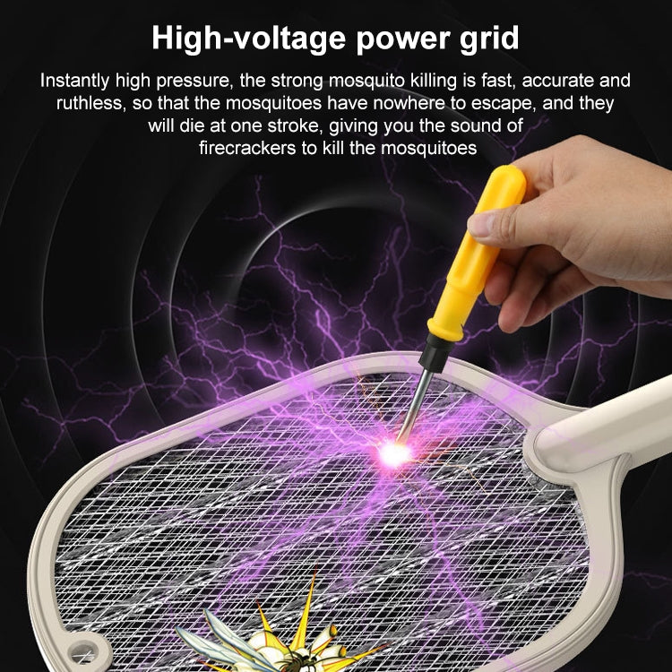 Smart Home Dual-Use Mosquito Swatter Mosquito Killer Fly Swatte(Beige) - free shipping - PMC TechLife - Order now!