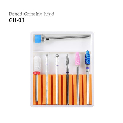 Nail Art Ceramic Tungsten Steel Alloy Grinding Heads Set Grinder Polishing Tool, Color Classification: GH-08 - Grinding Tools & Accessories by PMC Jewellery | Online Shopping South Africa | PMC Jewellery | Buy Now Pay Later Mobicred