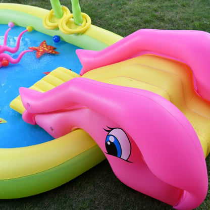 Home Large Cartoon Animal Drama Pool Water Spray Inflatable Swimming Pool Slide Pool(Pirate) - Paddling Pools & Accessories by PMC Jewellery | Online Shopping South Africa | PMC Jewellery