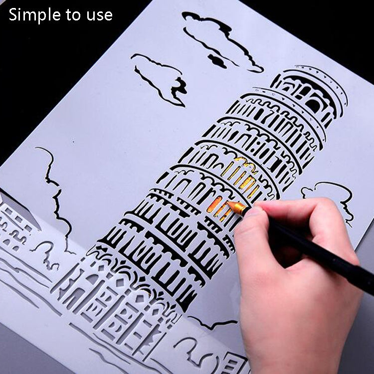 Tower System (5pcs / Set) Construction Series Painting Template Theme City A4 Label Template - Art Supplies by PMC TechLife | Online Shopping South Africa | PMC TechLife | Buy Now Pay Later Mobicred