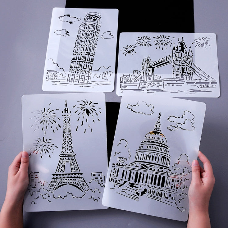 1 Paris Tower Construction Series Painting Template Theme City A4 Label Template - Art Supplies by PMC TechLife | Online Shopping South Africa | PMC TechLife | Buy Now Pay Later Mobicred