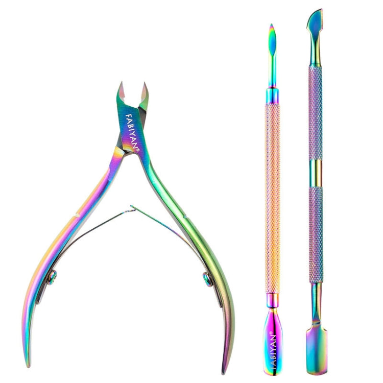 FABIYAN Stainless Steel Dead Skin Shear Steel Push Nail Art Tool Set, Specification:   Set 8 - Nail Clipper by PMC Jewellery | Online Shopping South Africa | PMC Jewellery | Buy Now Pay Later Mobicred