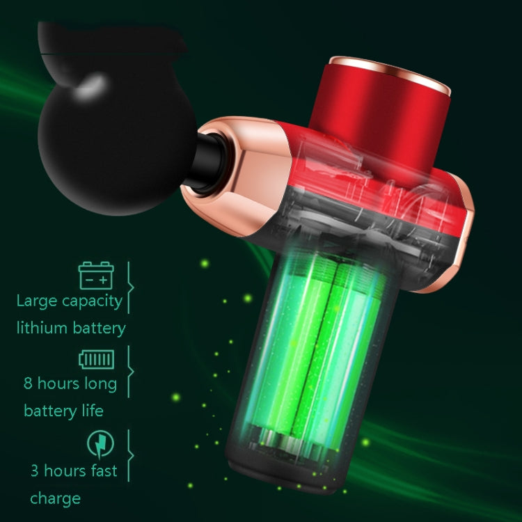 12V Mini Fascia Gun  Electrical Muscle Relax Massage Gun(Black Green) - free shipping - PMC TechLife - Order now!