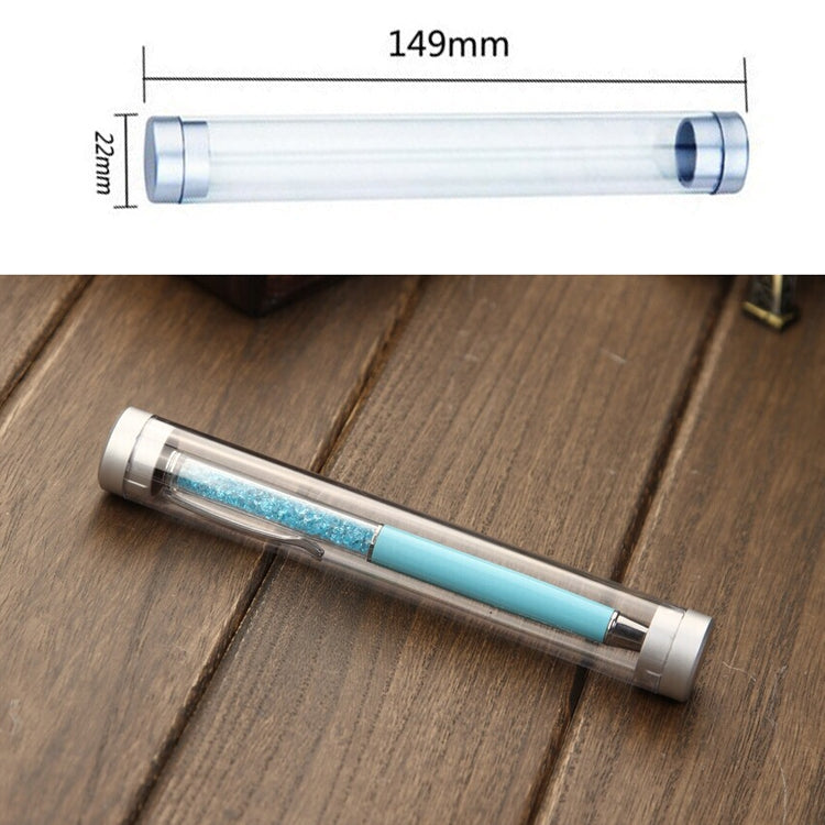 5pcs Transparent Cylindrical Pen Box Plastic Crystal Pen Box - Pen Holder by PMC TechLife | Online Shopping South Africa | PMC TechLife