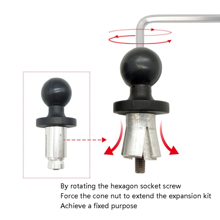 N-P090 Hollow Ball Head Loading Mobile Phone Bracket Handlebar Holder - Holder by PMC TechLife | Online Shopping South Africa | PMC TechLife | Buy Now Pay Later Mobicred