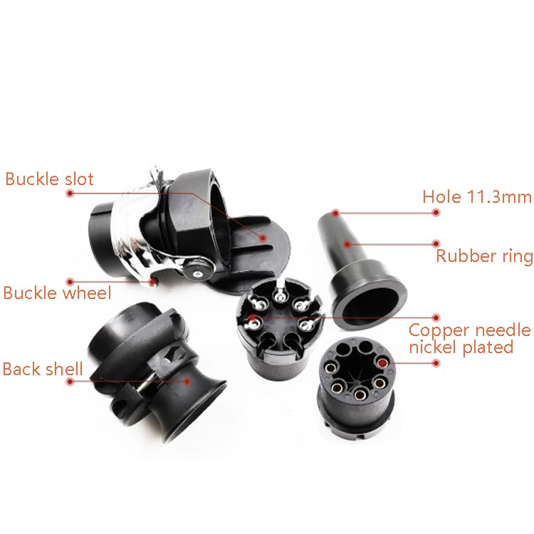 VP250H 5P 24V ABS / EBS Semi-Trailer Trailer Plug Socket Truck Connector - Terminal connectors by PMC TechLife | Online Shopping South Africa | PMC TechLife | Buy Now Pay Later Mobicred