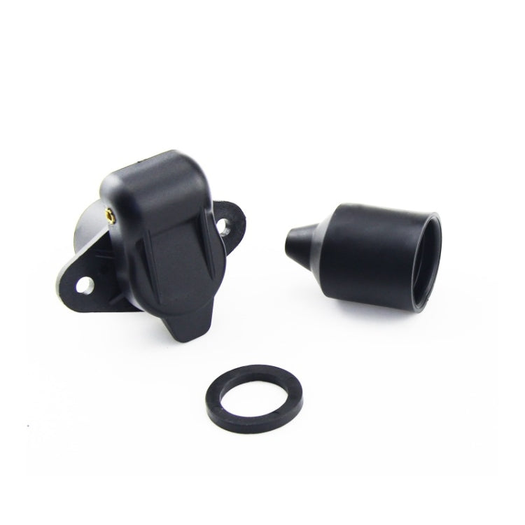 2 PCS VS130E 3P 12V PVC Trailer Connector Socket EU Plug - Terminal connectors by PMC TechLife | Online Shopping South Africa | PMC TechLife | Buy Now Pay Later Mobicred