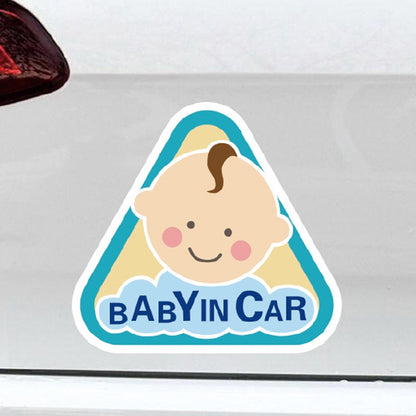 10 PCS There Is A Baby In The Car Stickers Warning Stickers Style: CT223Z Pink Bottom Bottle Adhesive Stickers - Warning Sticker by PMC Jewellery | Online Shopping South Africa | PMC Jewellery | Buy Now Pay Later Mobicred