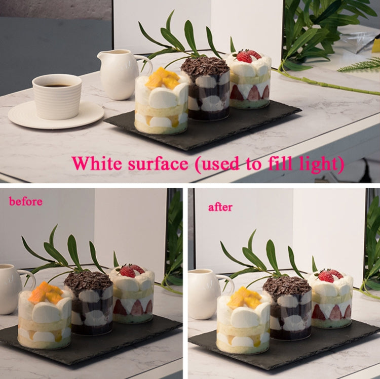 2 PCS 3-in-1 Reflective Board White + Black + Silver A4 Cardboard Folding Light Diffuser Board - free shipping - PMC TechLife - Order now!