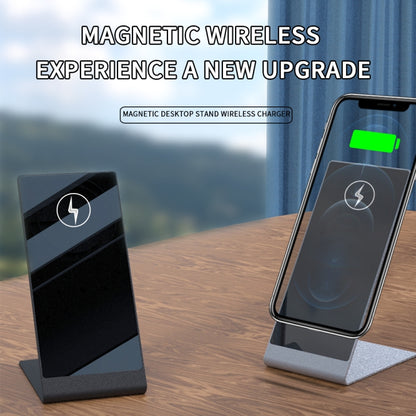 Y13 15W Magnetic Wireless Mobile Phone Holder Charger for iPhone(Silver) - Wireless Charger by PMC Jewellery | Online Shopping South Africa | PMC Jewellery | Buy Now Pay Later Mobicred