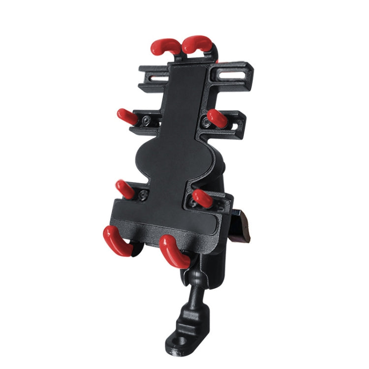 Motorcycle Metal Navigation Mobile Phone Bracket,Style: Rearview Mirror Installation (Hand Twist) - Holder by PMC TechLife | Online Shopping South Africa | PMC TechLife | Buy Now Pay Later Mobicred