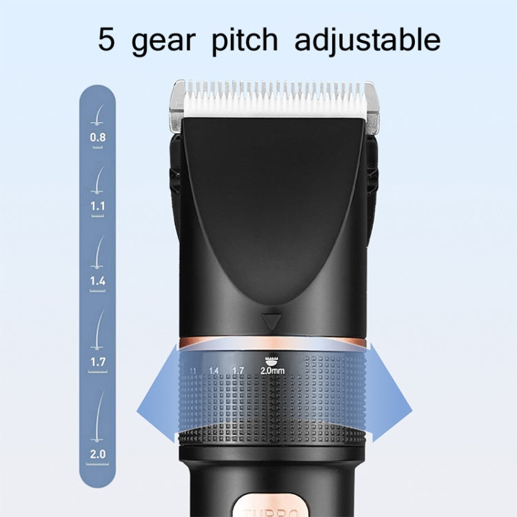 TURBO Men Electric Hair Trimmer LCD Digital Display Hair Clipper - free shipping - PMC TechLife - Order now!