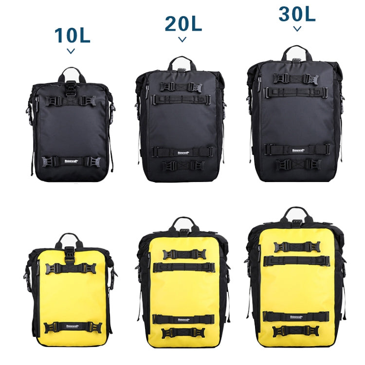 Rhinowalk Multi-Function Motorcycle Rear Seat Bag Combination Rear Shelf Pannier, Colour: Black 10L - Bags & Luggages by Rhinowalk | Online Shopping South Africa | PMC TechLife | Buy Now Pay Later Mobicred