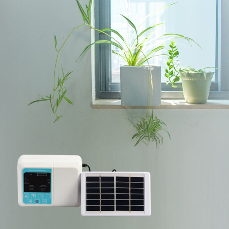 G89456 Solar Intelligent Voice Timing Automatic Flower Watering Device Lazy Plant Dripper, Specification: Single Pump 10 Sets(White) - Watering & Irrigation by PMc TechLife | Online Shopping South Africa | PMc TechLife | Buy Now Pay Later Mobicred