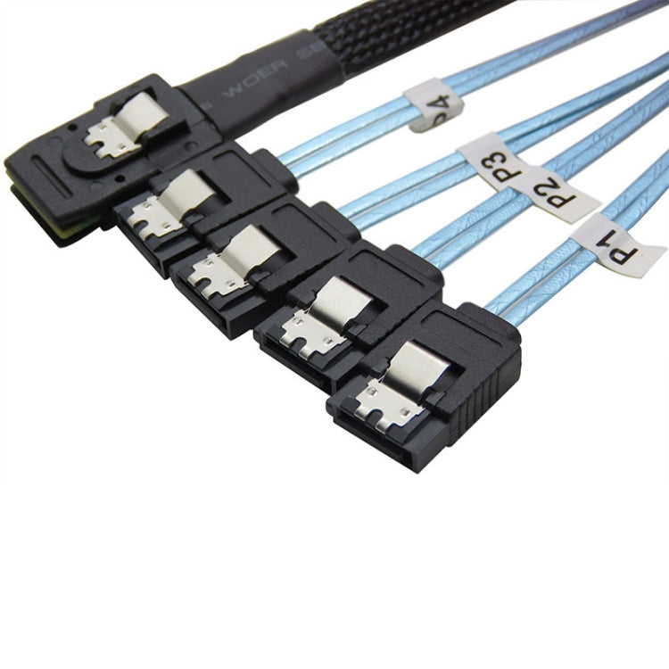 Mini SAS 36Pin SFF 8087 To 4 X 7P SATA Server ,Cable Length: 50cm - eSATA & SATA & IDE by PMC TechLife | Online Shopping South Africa | PMC TechLife